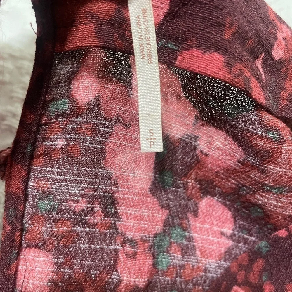 Free People All The Right Ruffles in Wild Moon Floral Romper Size XS OB397455.
